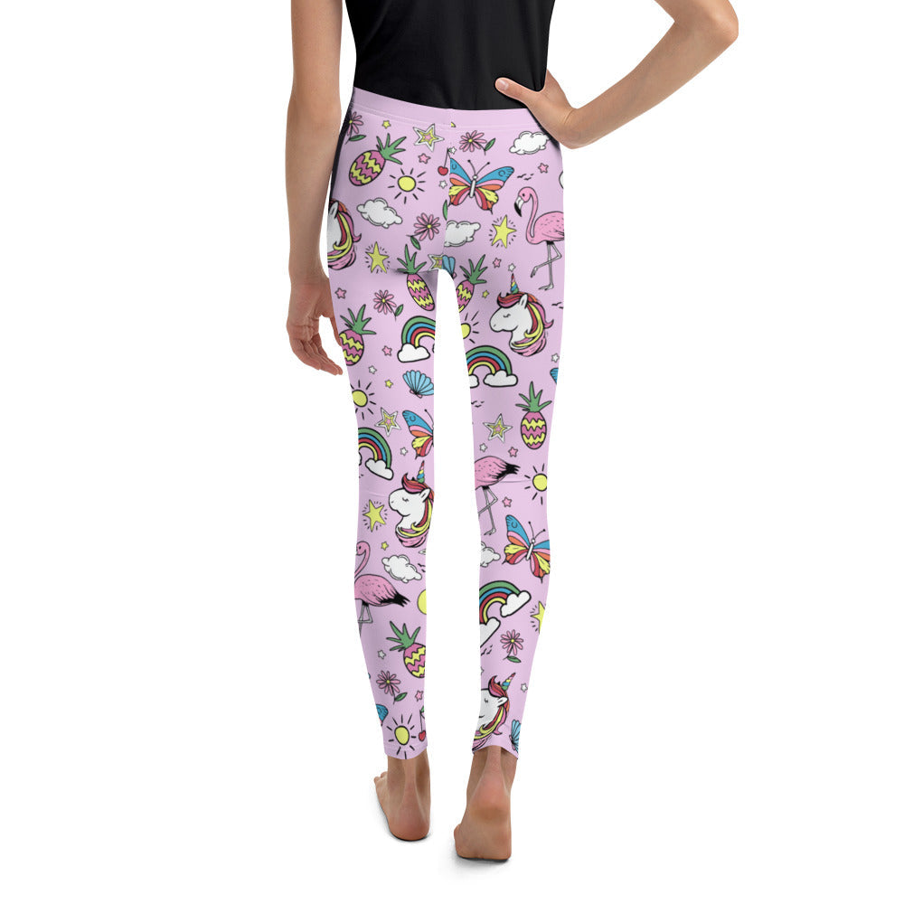 Unicorn Print Youth Leggings