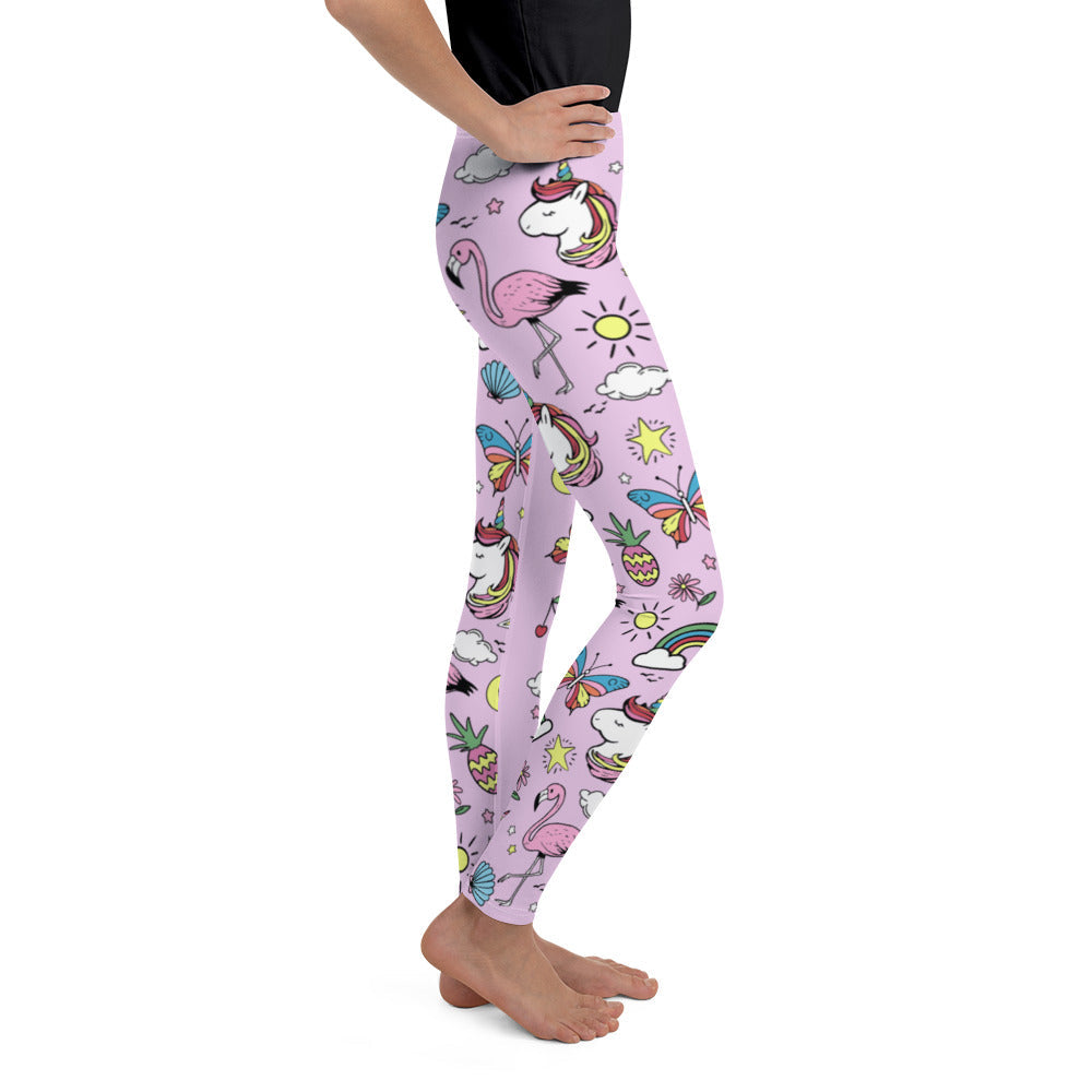 Unicorn Print Youth Leggings