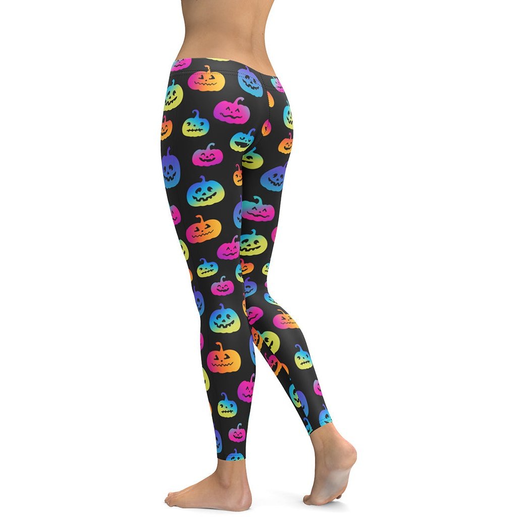 Vibrant Jack O'Lanterns Leggings