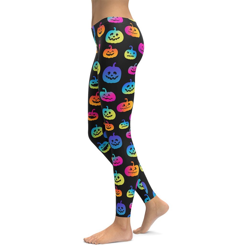 Vibrant Jack O'Lanterns Leggings