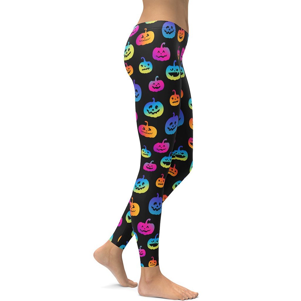 Vibrant Jack O'Lanterns Leggings