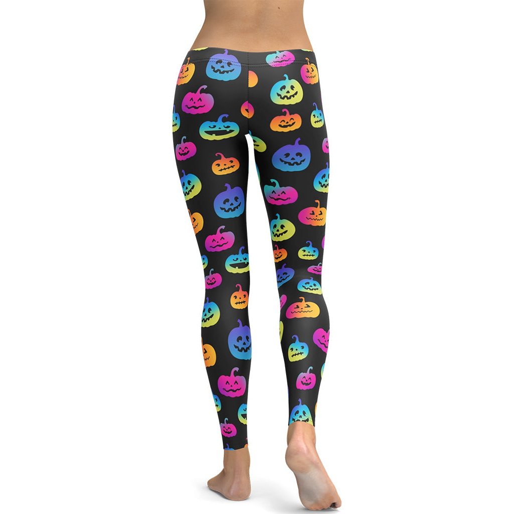 Vibrant Jack O'Lanterns Leggings