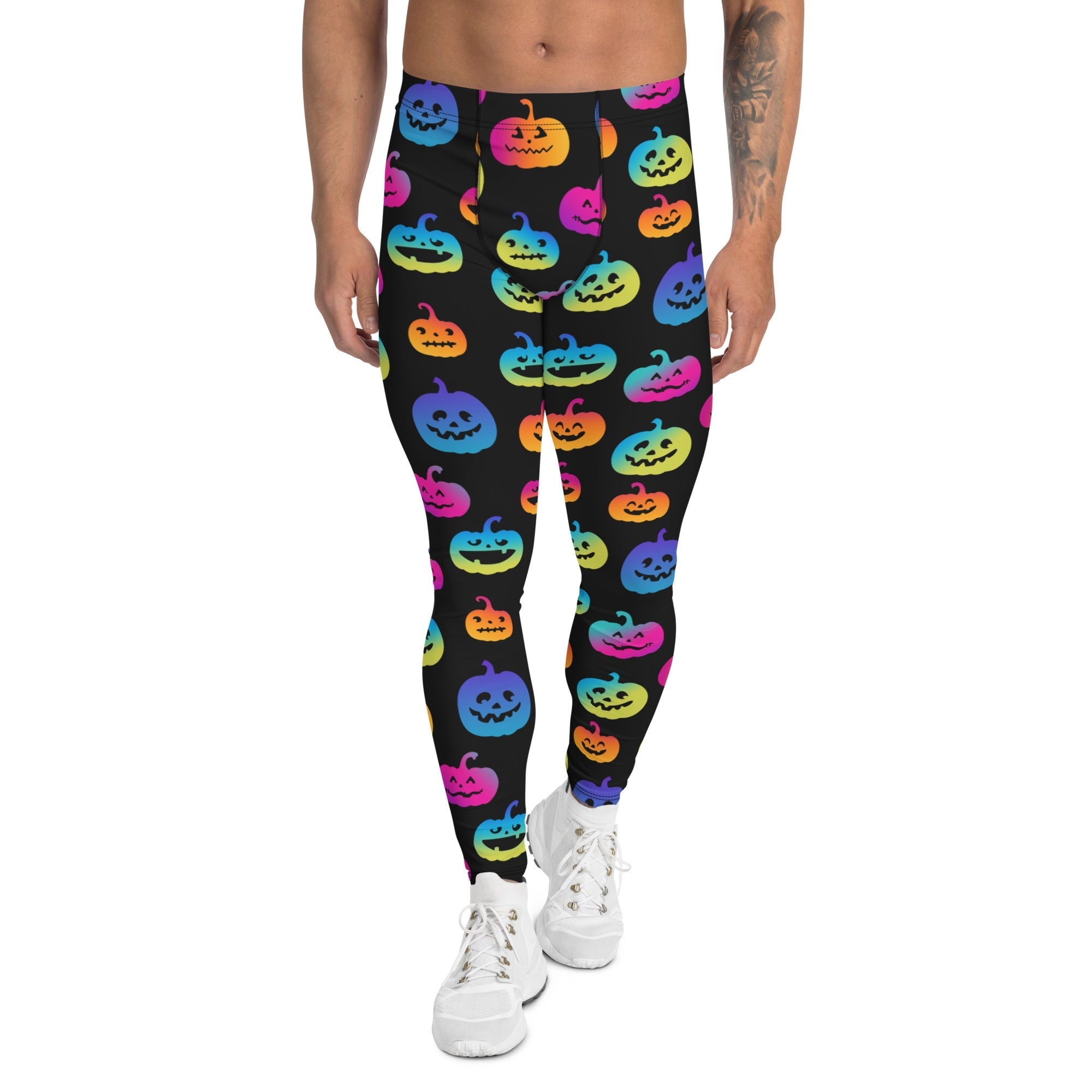 Vibrant Jack O'Lanterns Men's Leggings