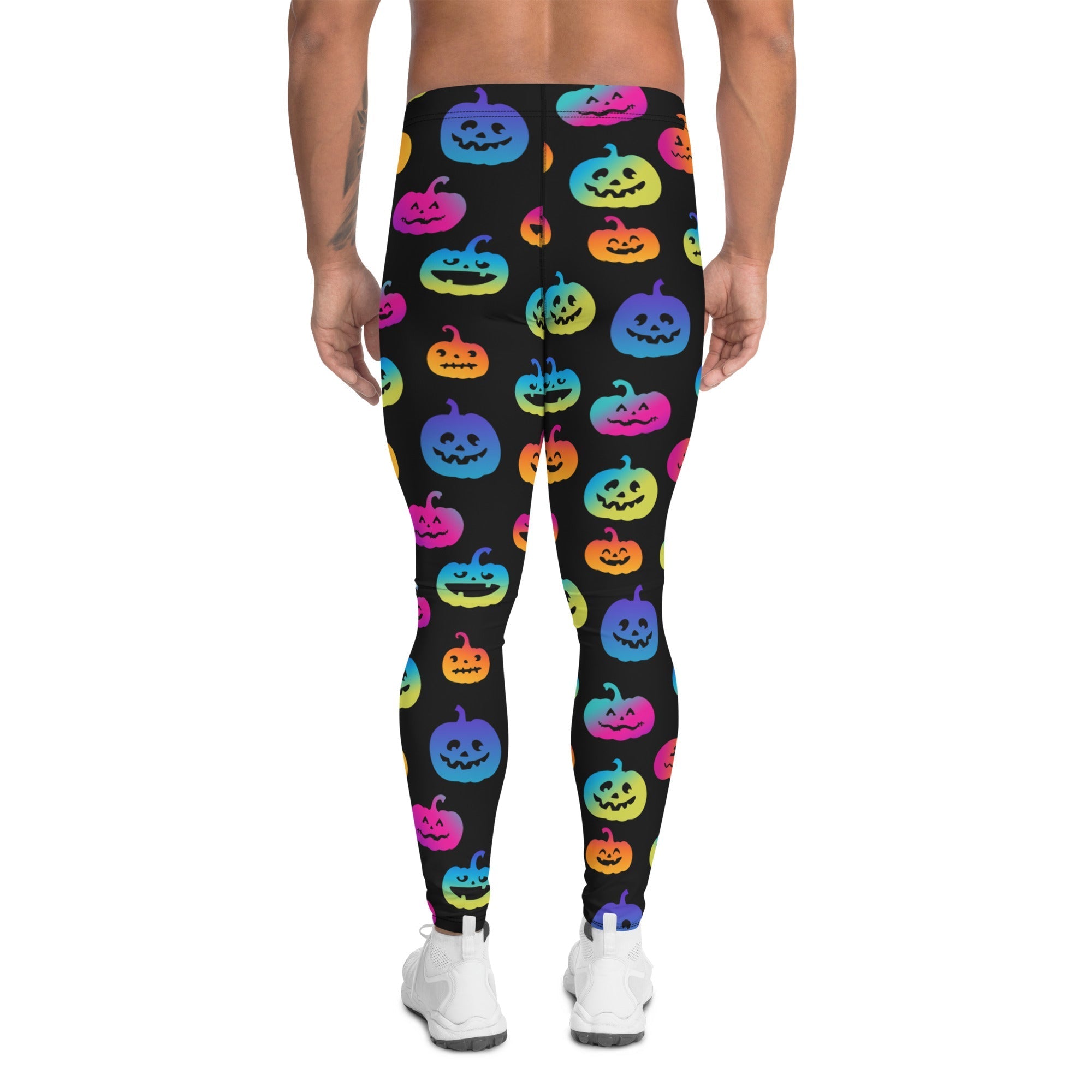 Vibrant Jack O'Lanterns Men's Leggings