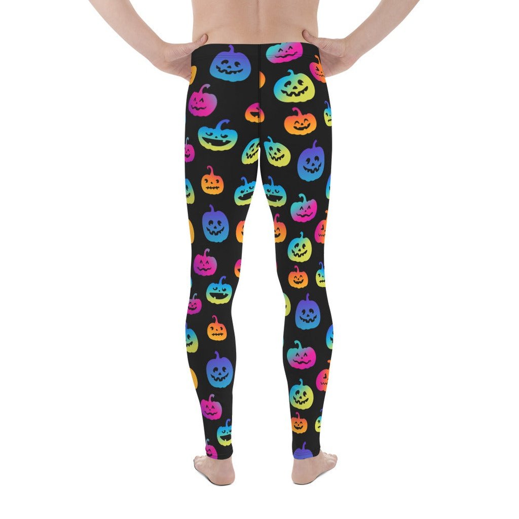Vibrant Jack O'Lanterns Men's Leggings