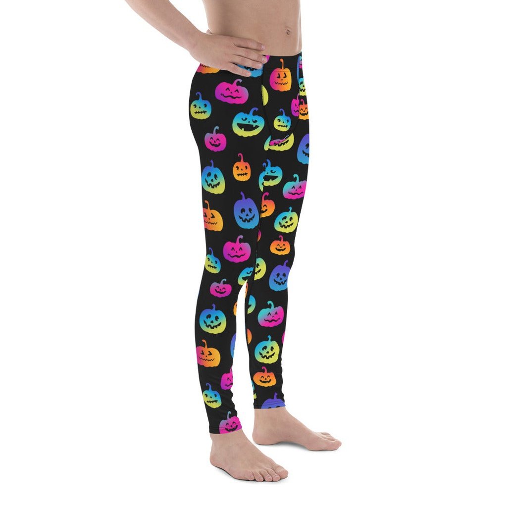 Vibrant Jack O'Lanterns Men's Leggings