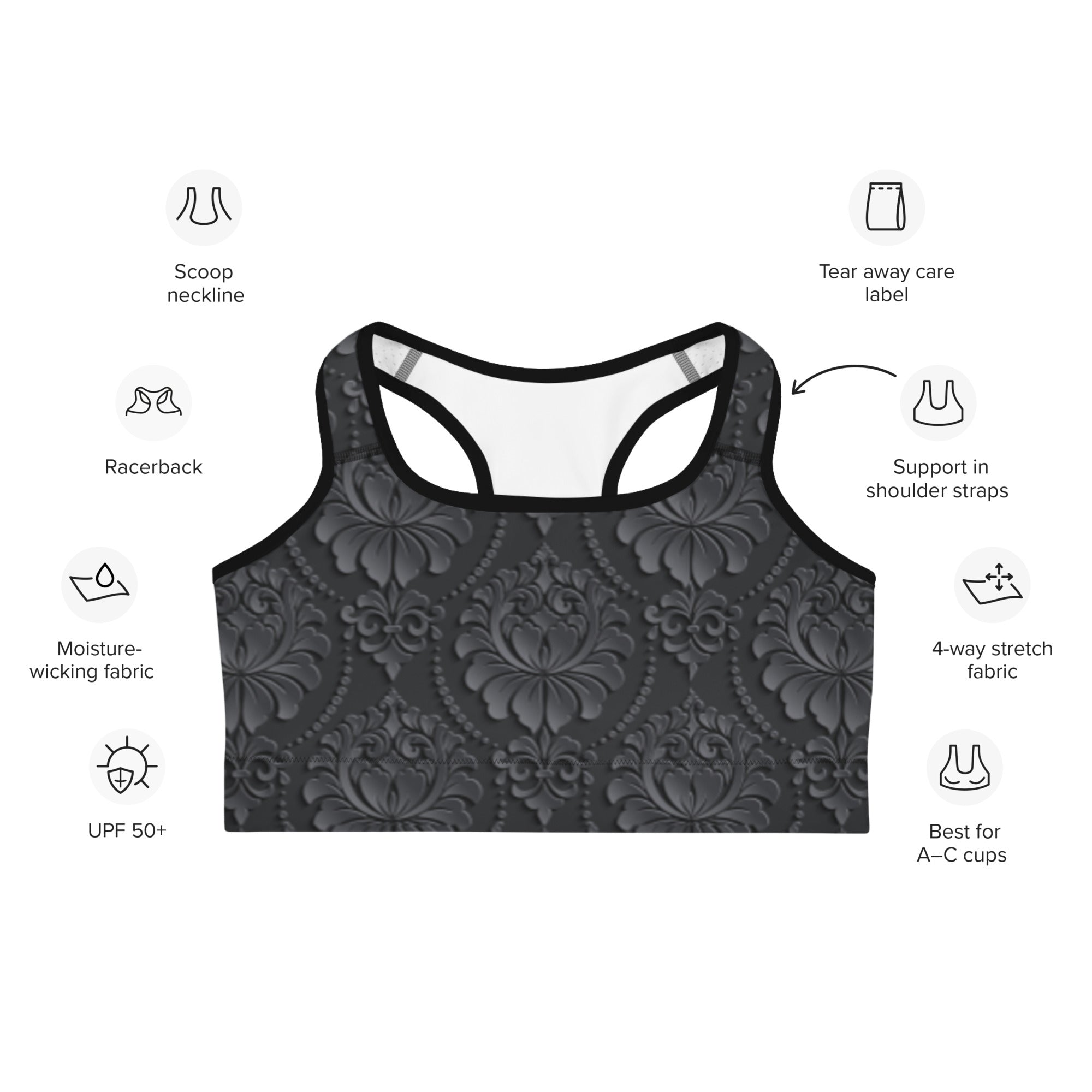 Victorian Mystique Sports Bra