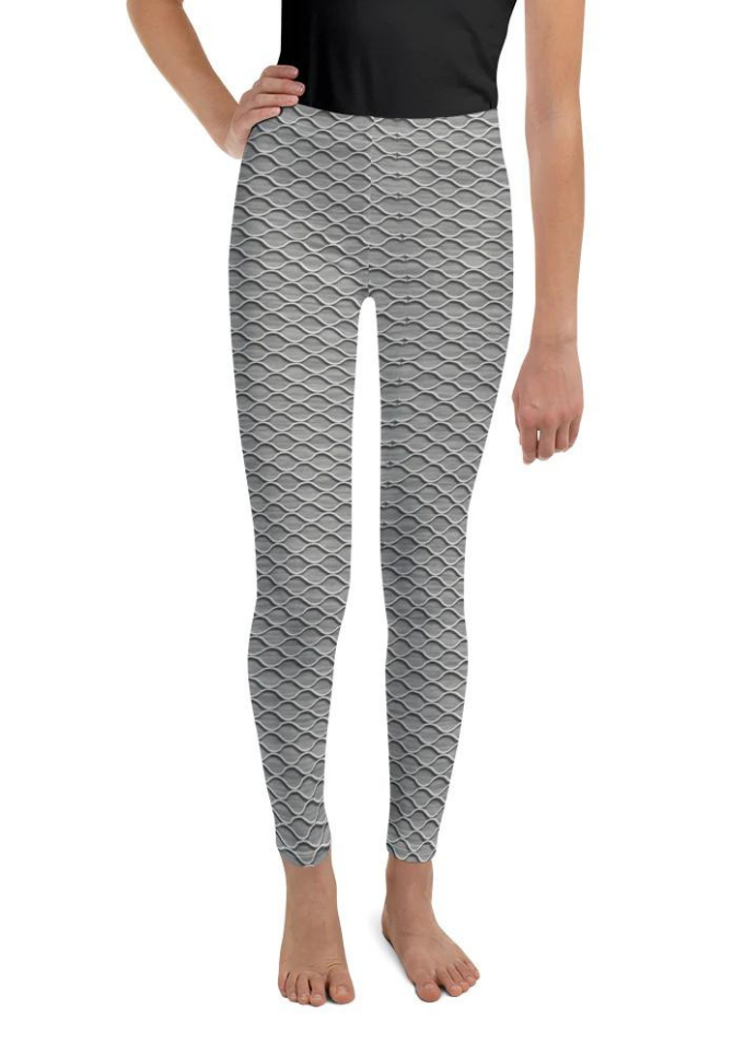 Anti Cellulite Pattern Youth Leggings