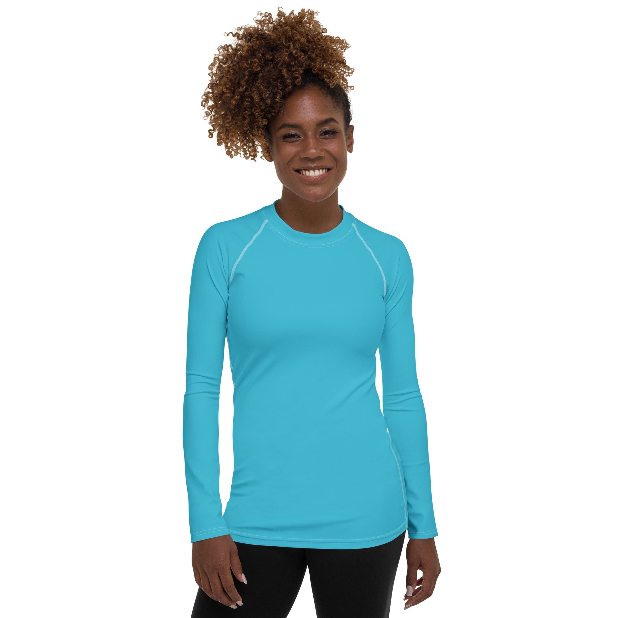 Aqua Turquoise Rash Guard