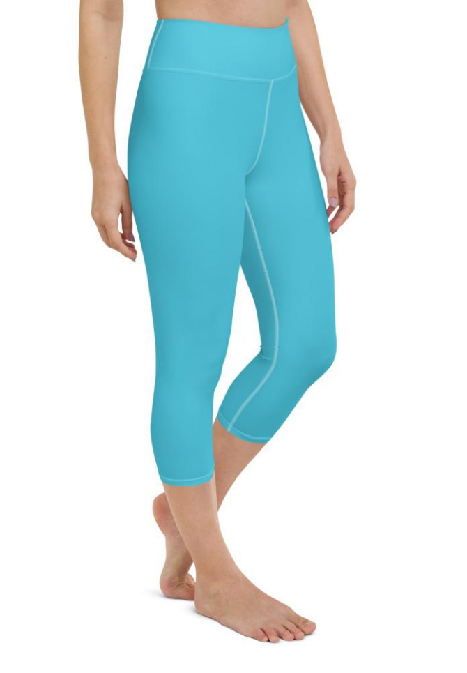 Aqua Turquoise Yoga Capris