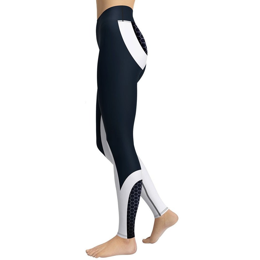 Beehive Geometric Yoga Leggings - FiercePulse - Premium Workout Leggings - Yoga Pants