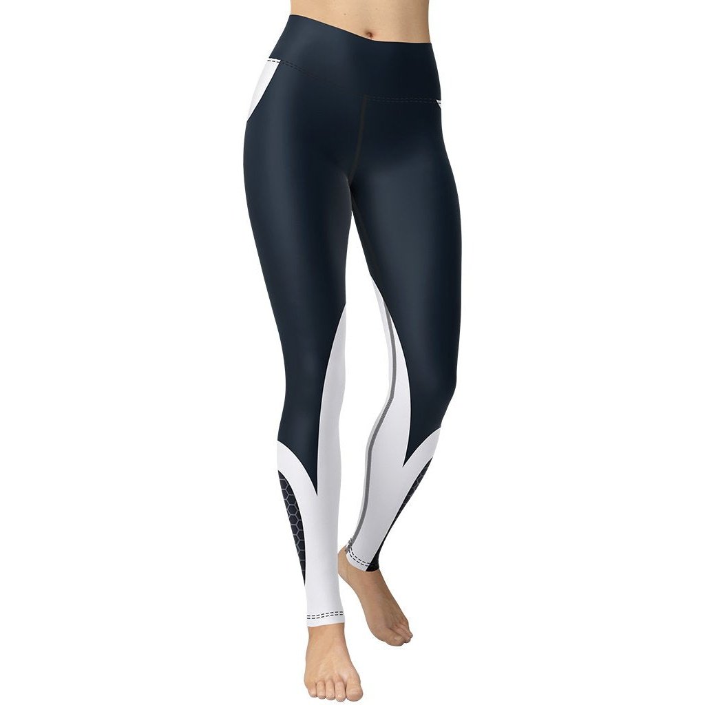 Beehive Geometric Yoga Leggings - FiercePulse - Premium Workout Leggings - Yoga Pants