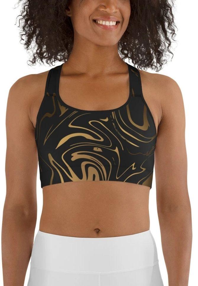 Double Strap Sports Bra  Women's Activewear – Band Of Gold™