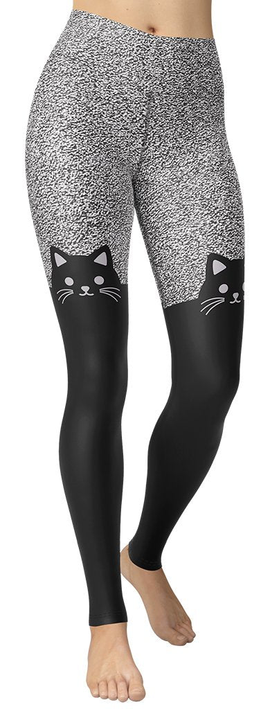 Black Kitty Yoga Leggings