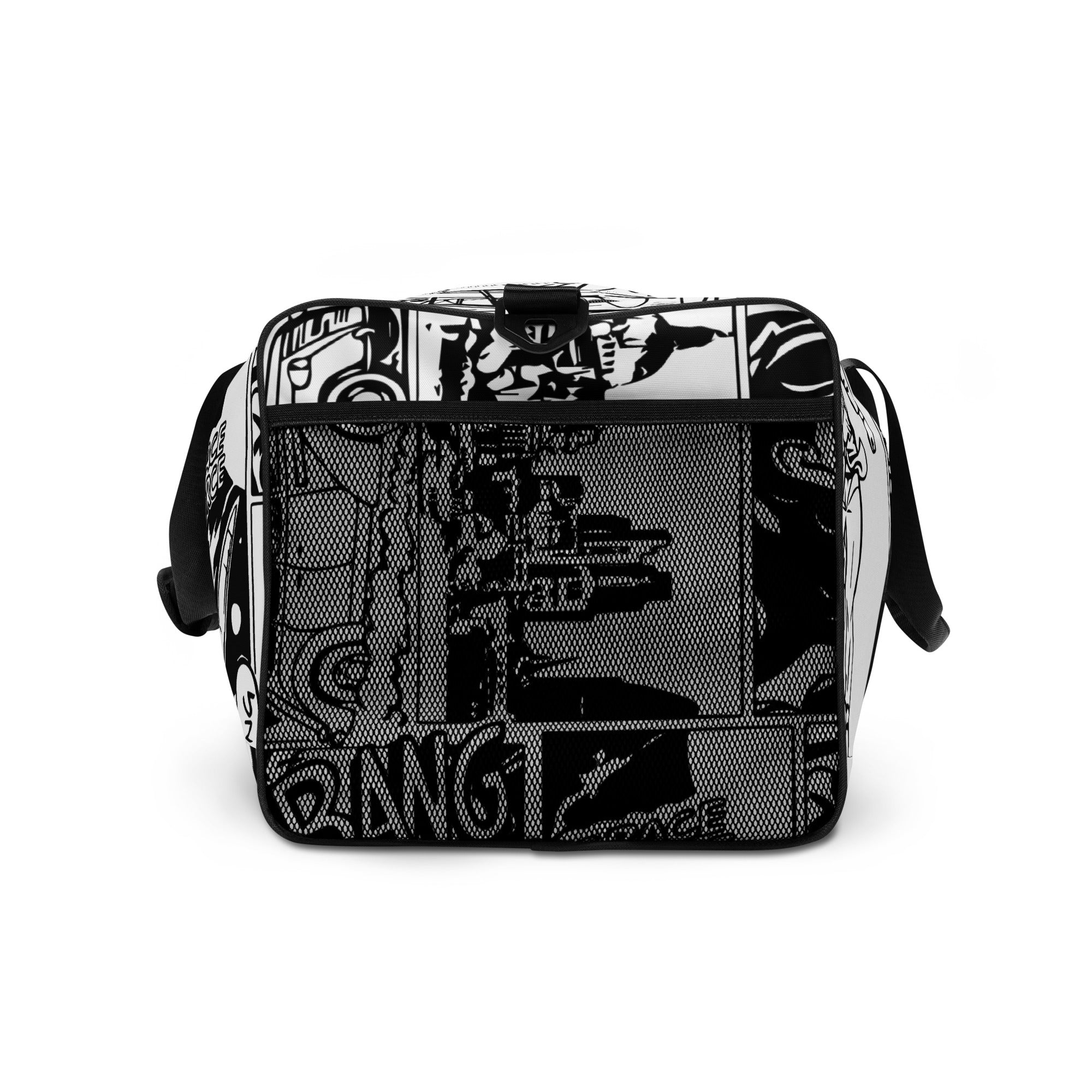 Black & White Comic Book Duffle Bag