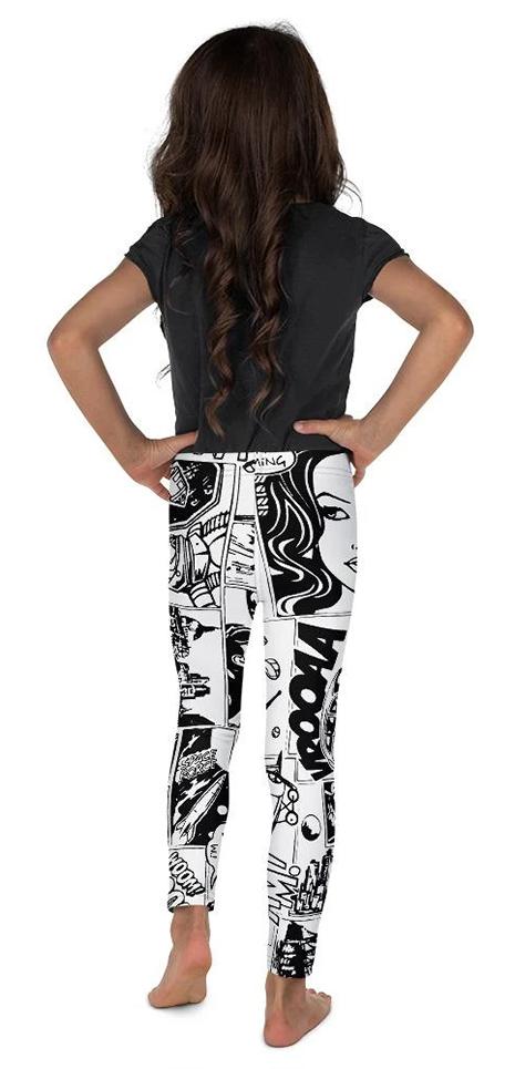 Black & White Comic Book Kid's Leggings