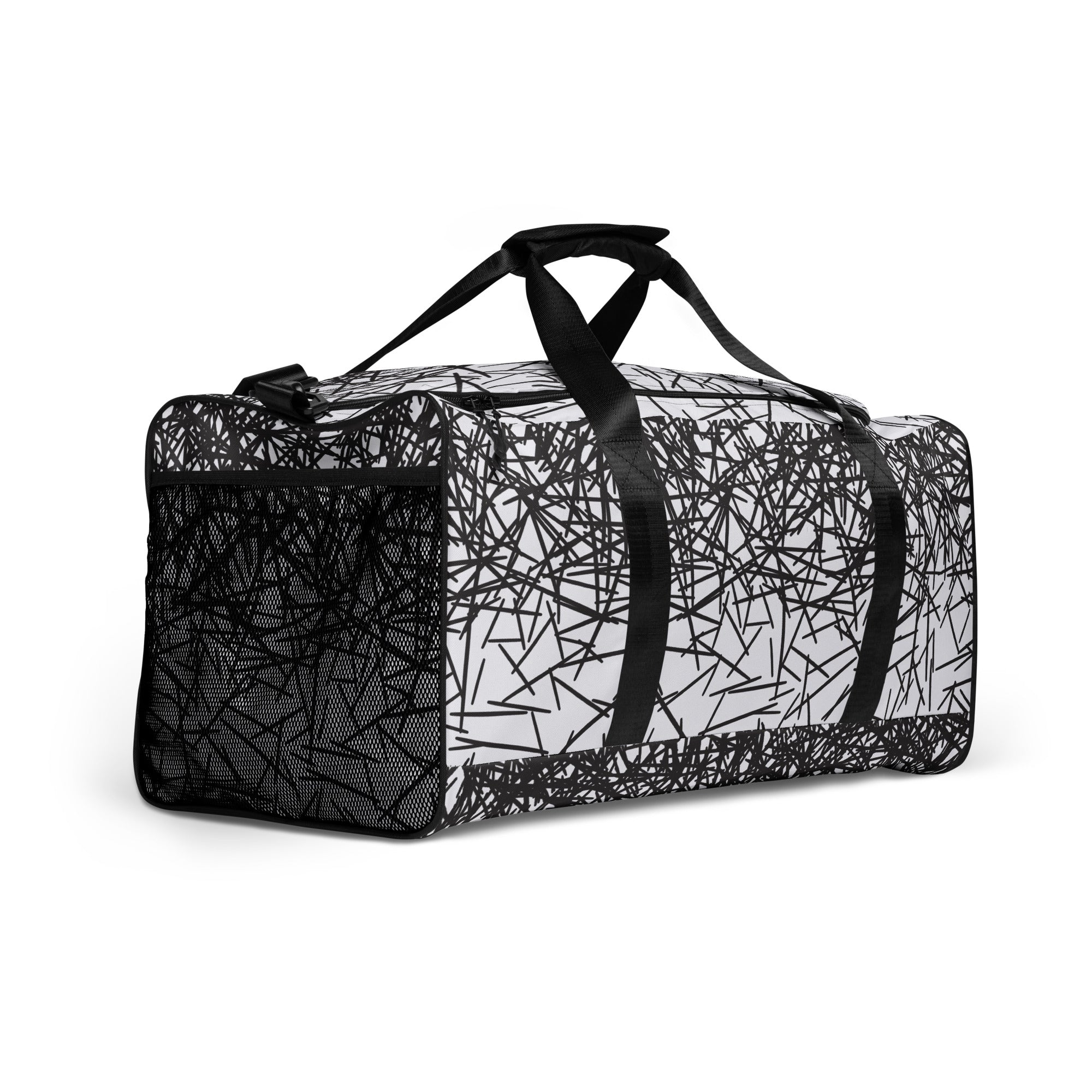 Black & White Ombre Duffle Bag