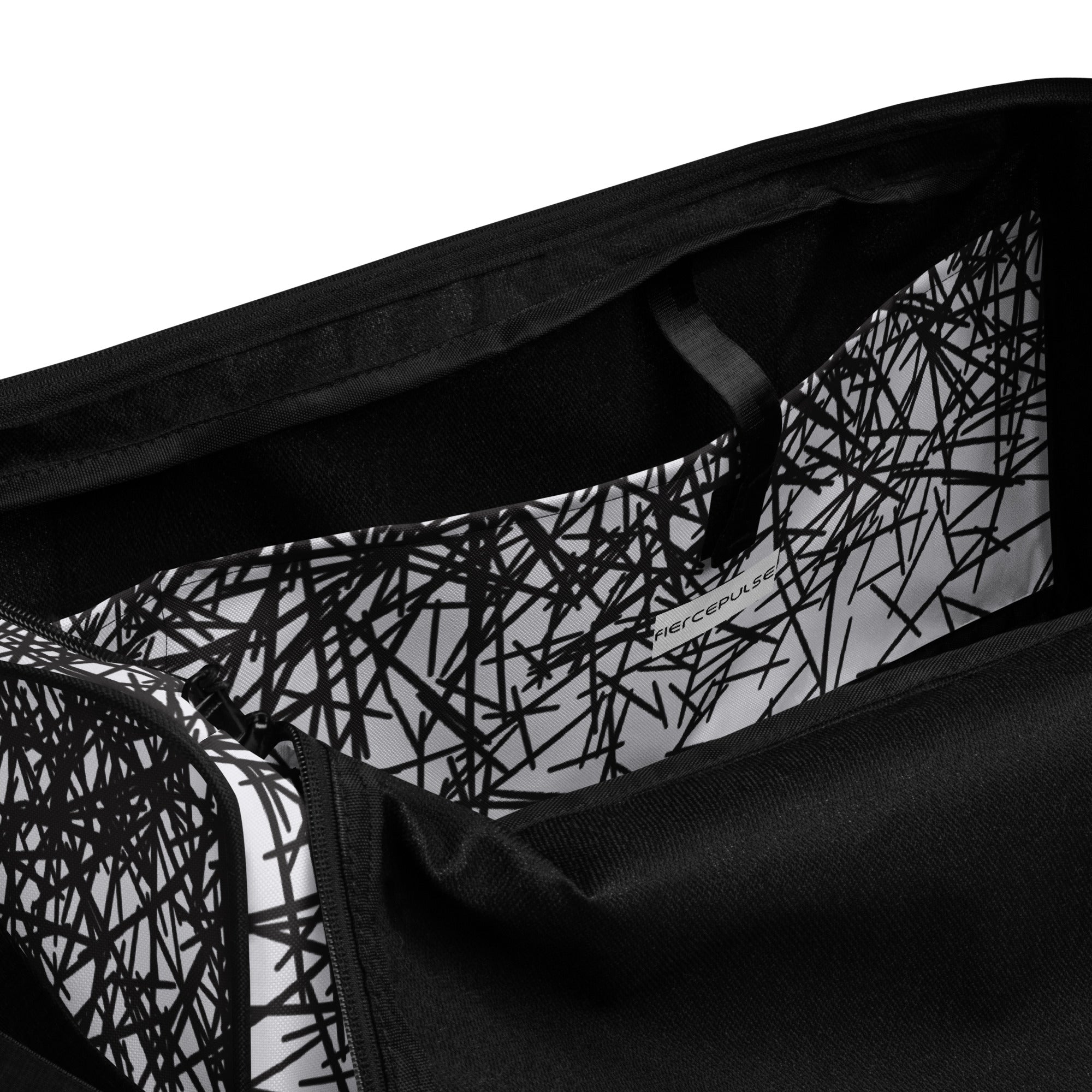 Black & White Ombre Duffle Bag