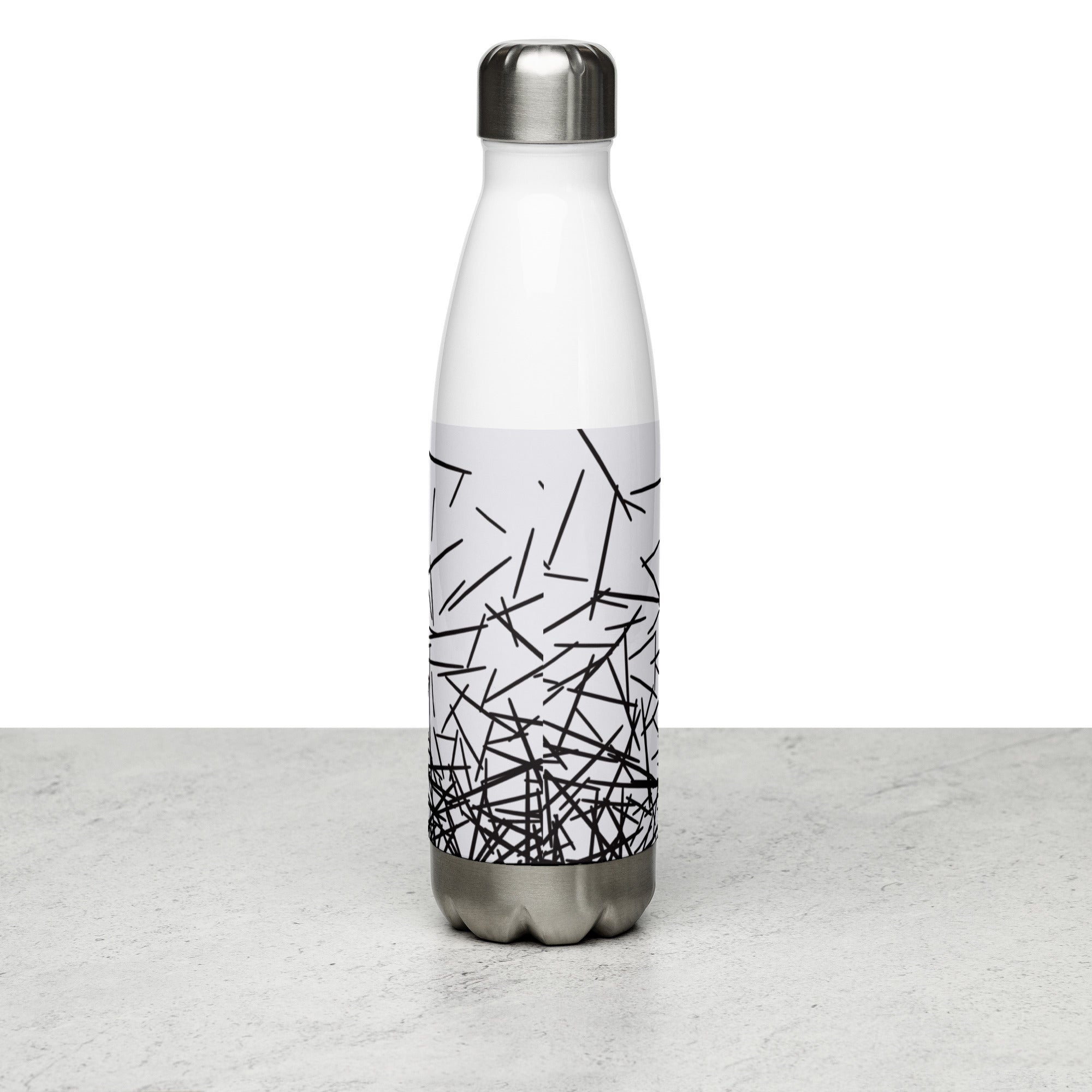 Black & White Ombre Water Bottle