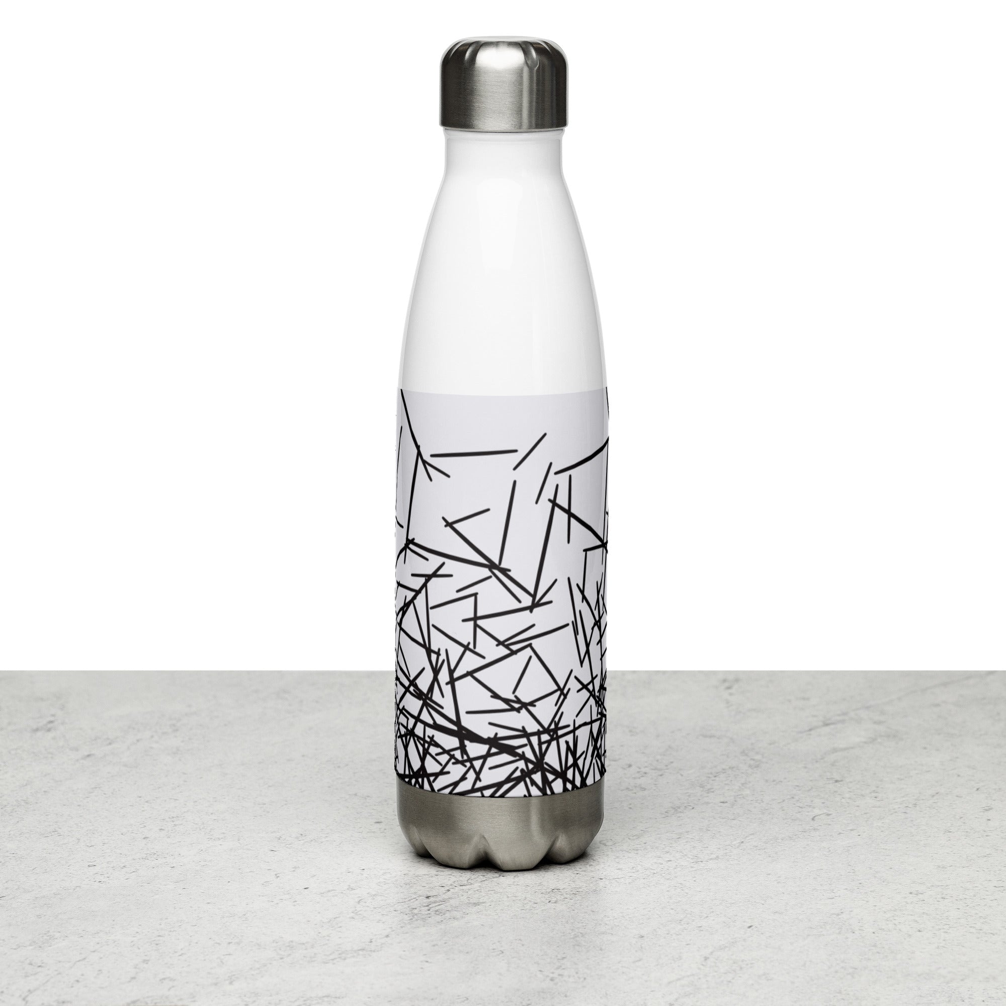 Black & White Ombre Water Bottle