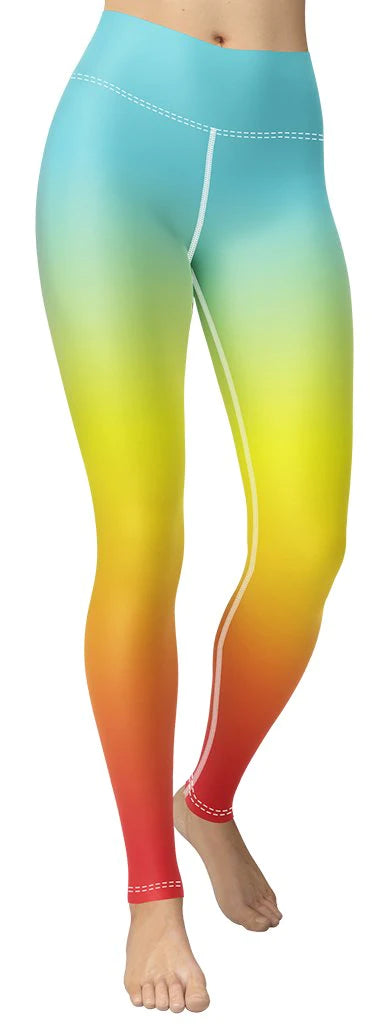 Bohemian Rainbow Yoga Leggings