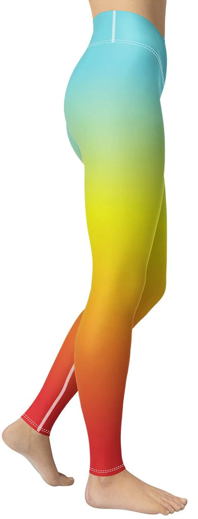 Bohemian Rainbow Yoga Leggings