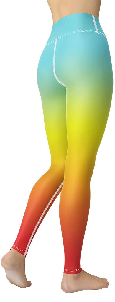 Bohemian Rainbow Yoga Leggings