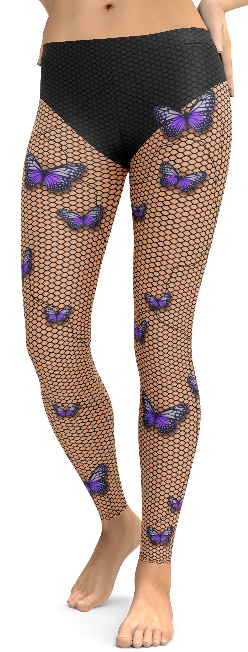 Bold Butterfly Mesh Leggings