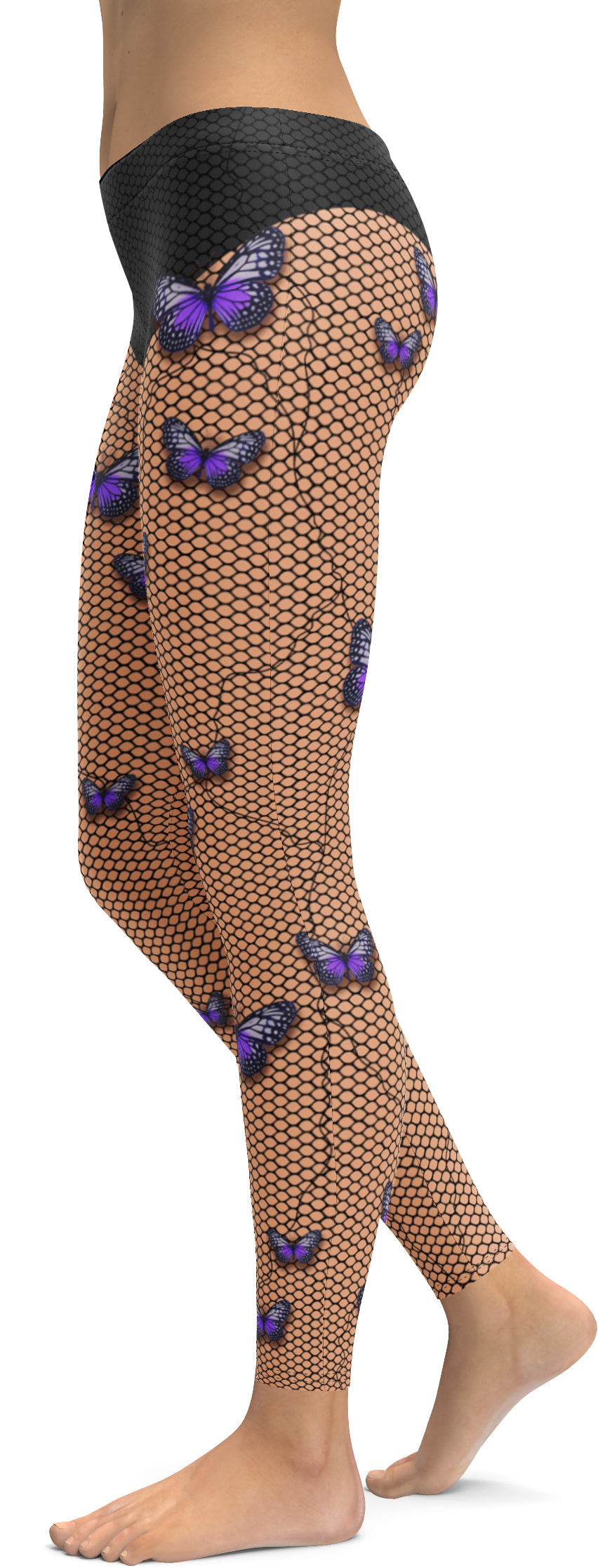 Bold Butterfly Mesh Leggings