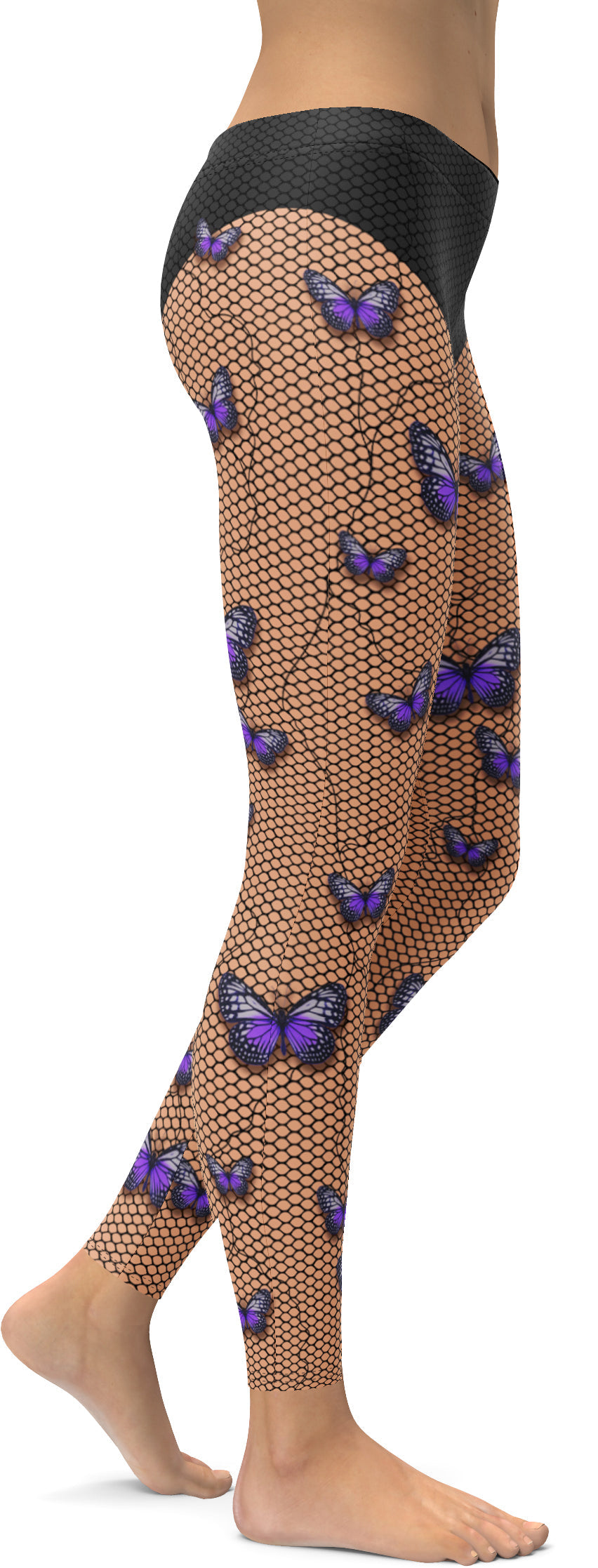 Bold Butterfly Mesh Leggings