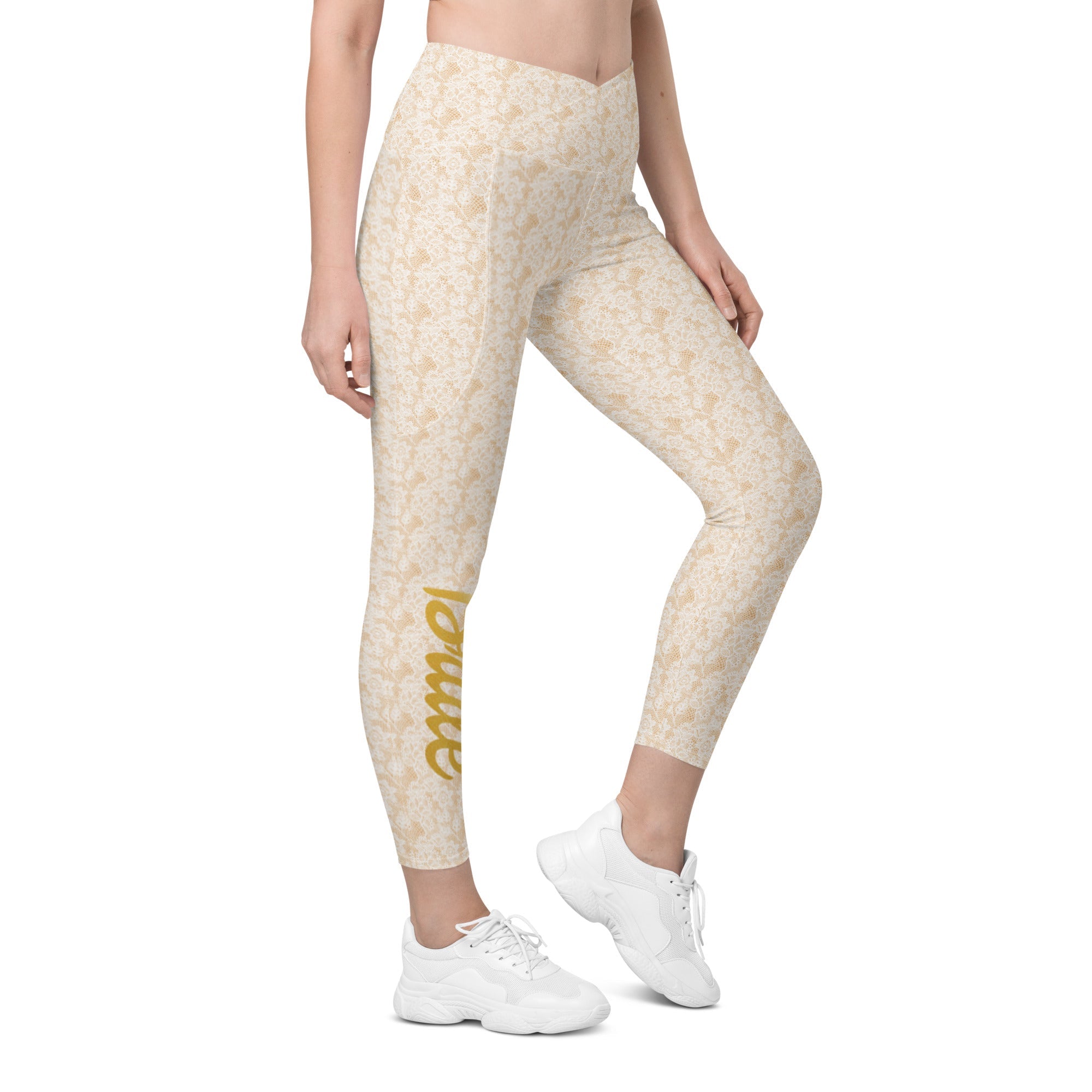 Bride Crossover Leggings With Pockets