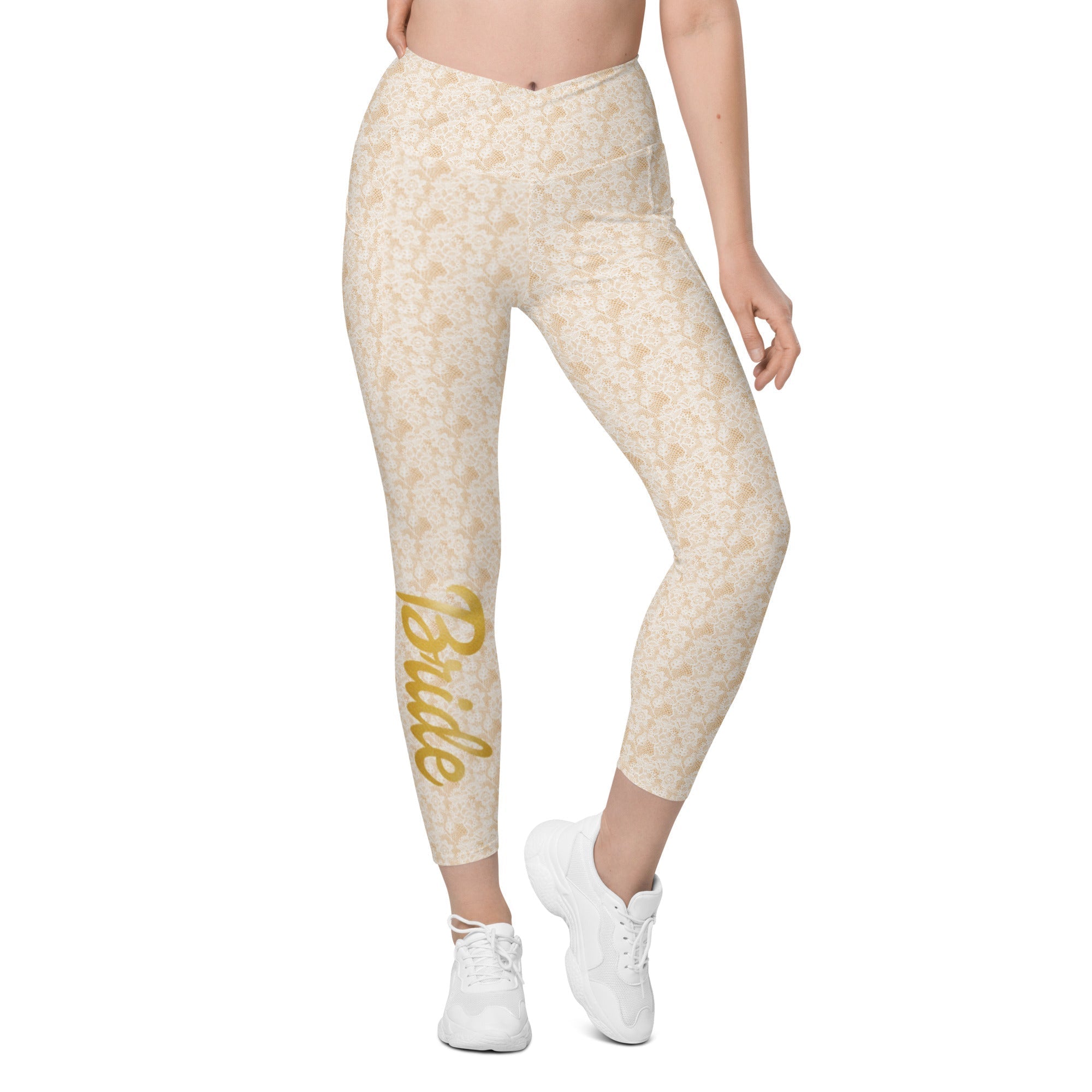 Bride Crossover Leggings With Pockets
