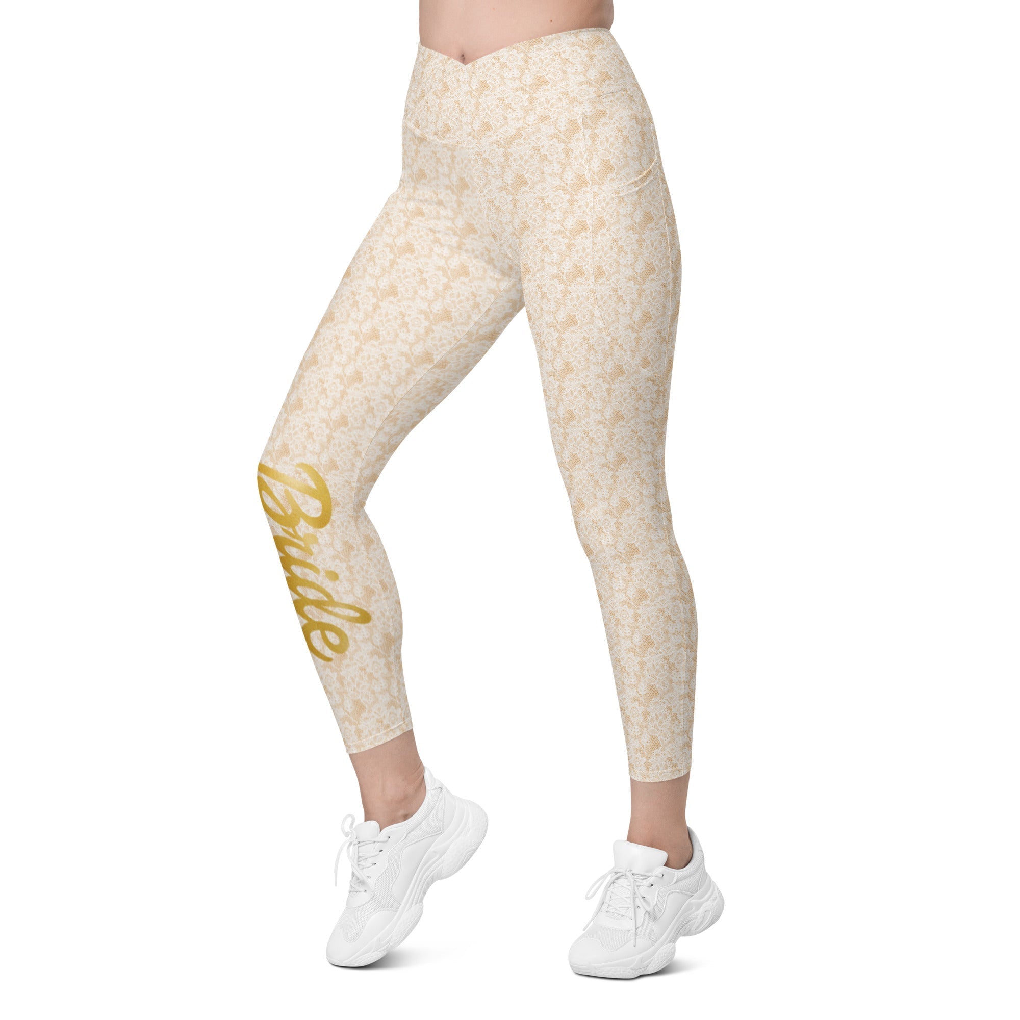 Bride Crossover Leggings With Pockets