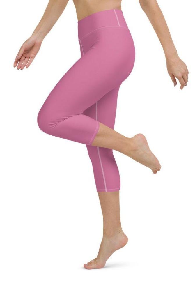 Bubblegum Pink Yoga Capris
