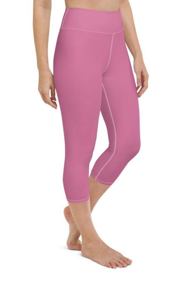 Bubblegum Pink Yoga Capris