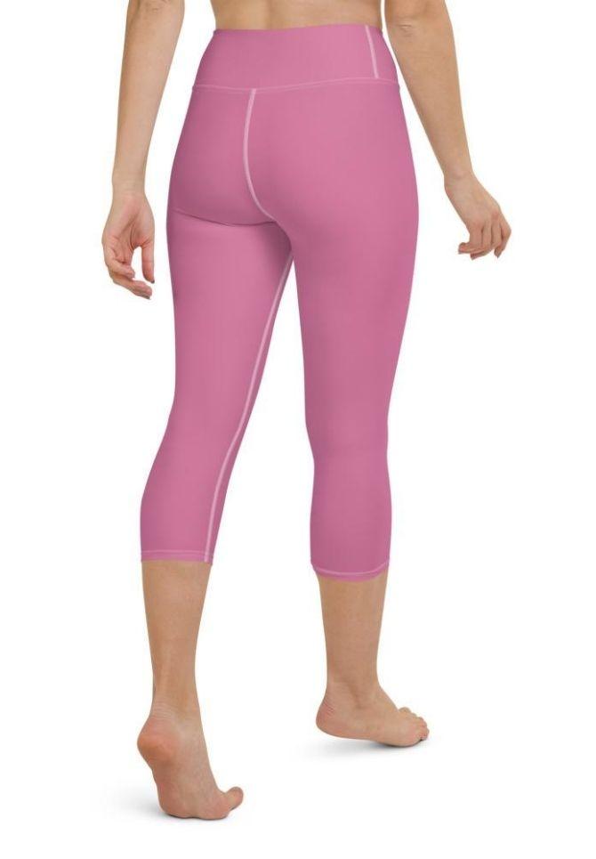 Bubblegum Pink Yoga Capris