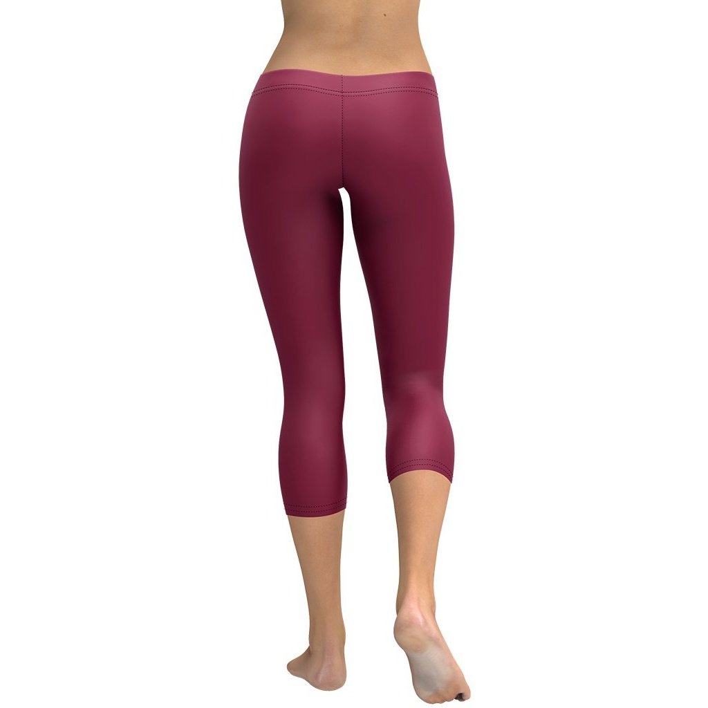 Burgundy Wine Capris