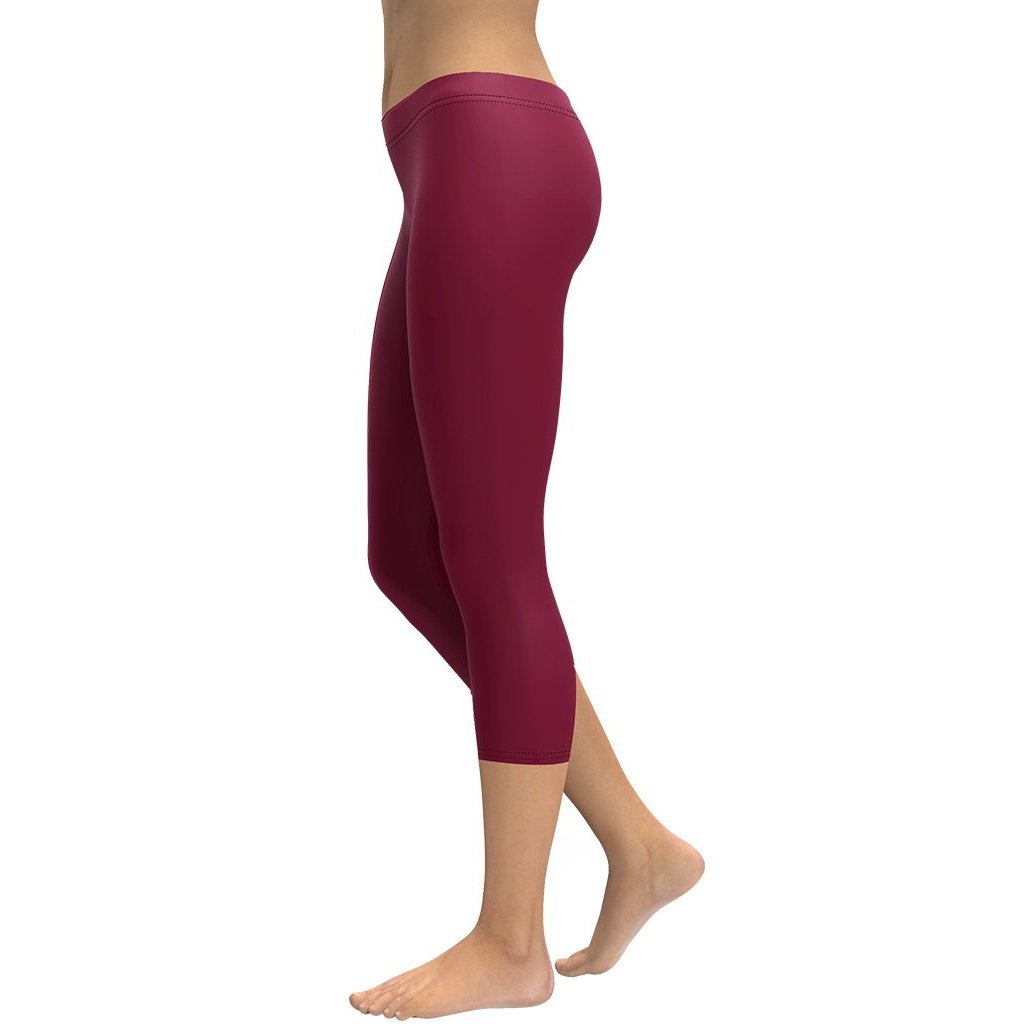 Burgundy Wine Capris
