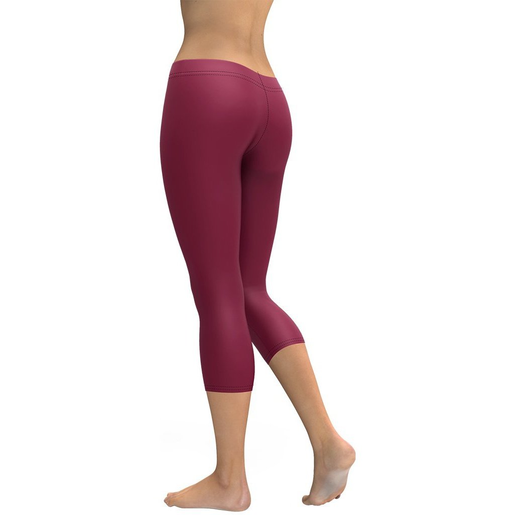 Burgundy Wine Capris