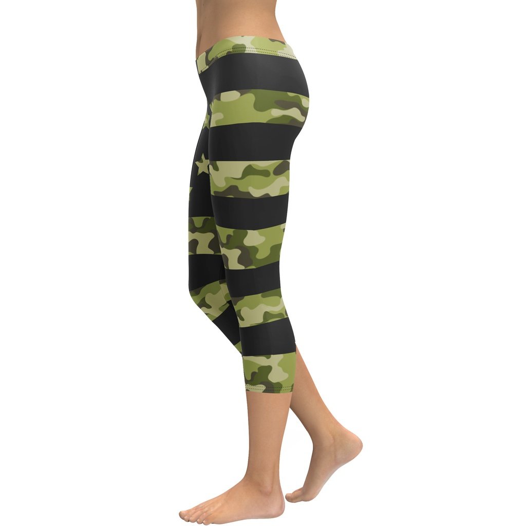 Camo Patriotic Capris