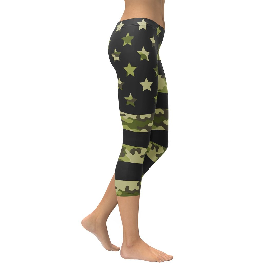 Camo Patriotic Capris