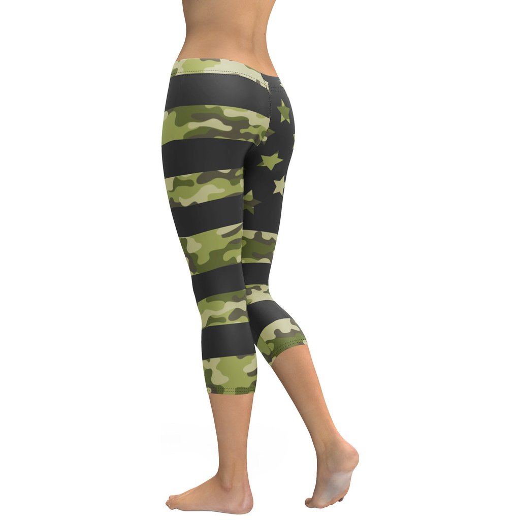 Camo Patriotic Capris