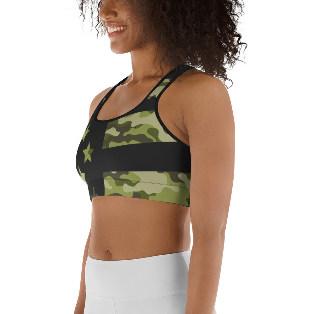 Camo Patriotic Sports Bra