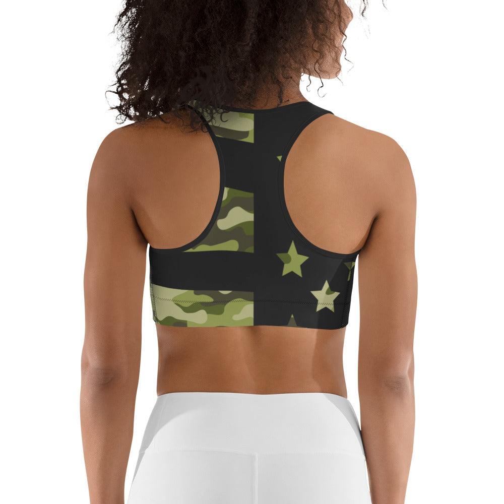 Camo Patriotic Sports Bra
