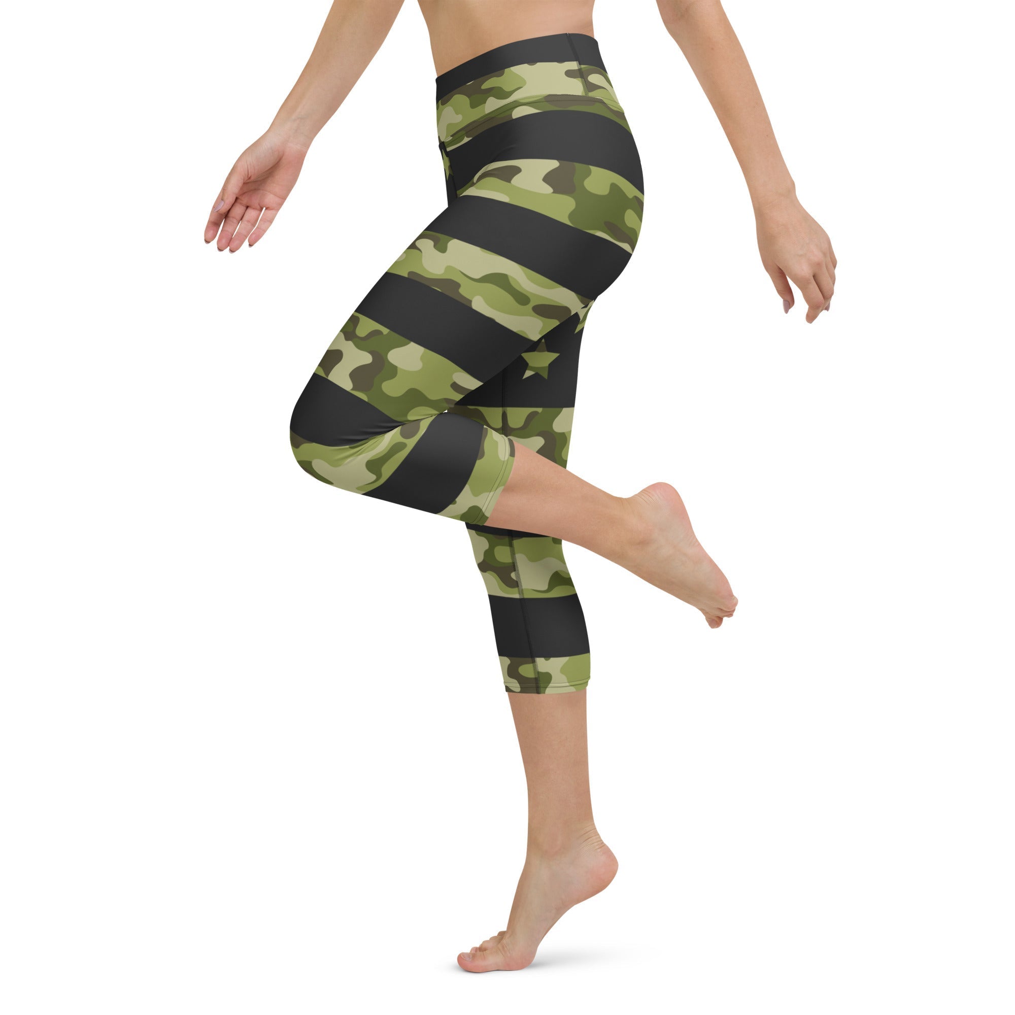 Camo Patriotic Yoga Capris