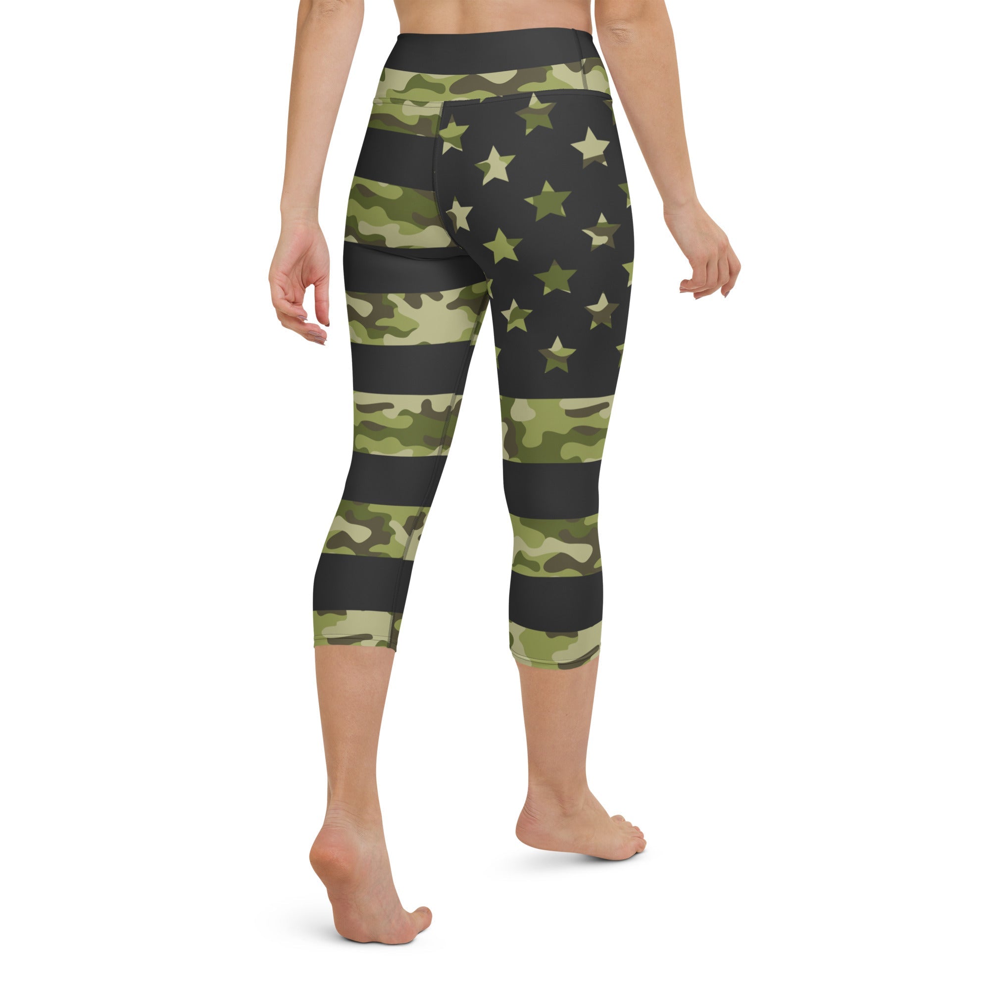 Camo Patriotic Yoga Capris
