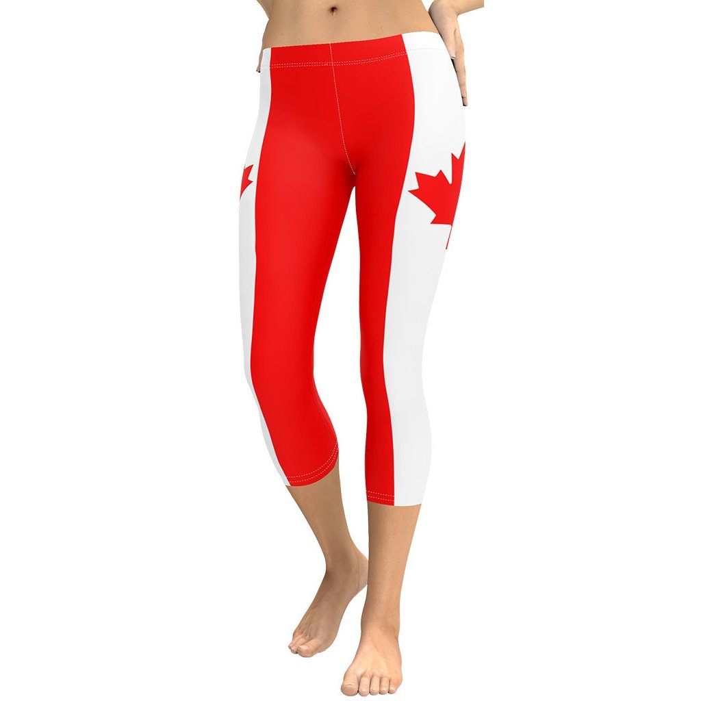 Canada Flag Capris
