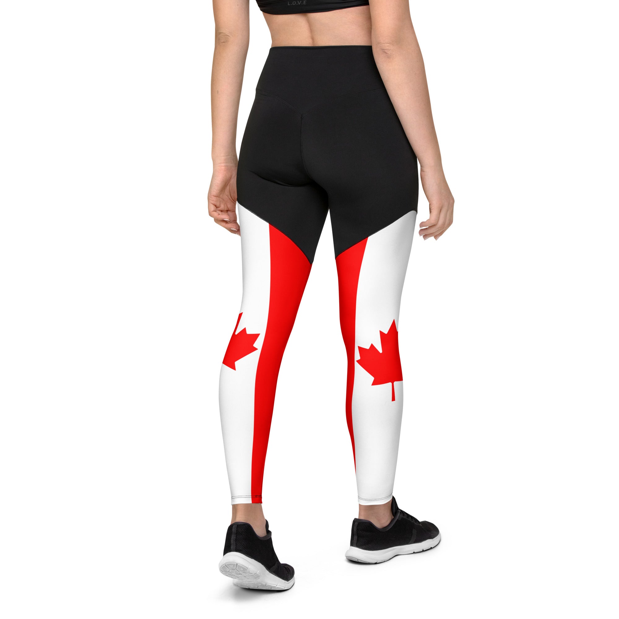 Canada Flag Compression Leggings