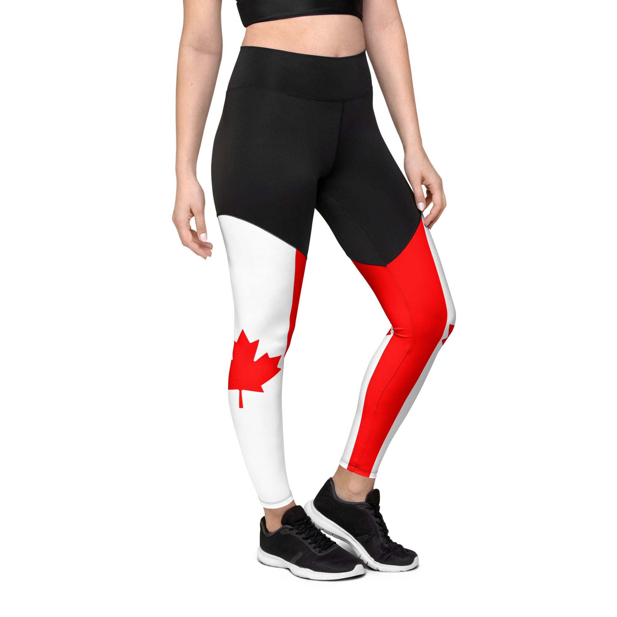 Canada Flag Compression Leggings: Women's Patriotic Outfits
