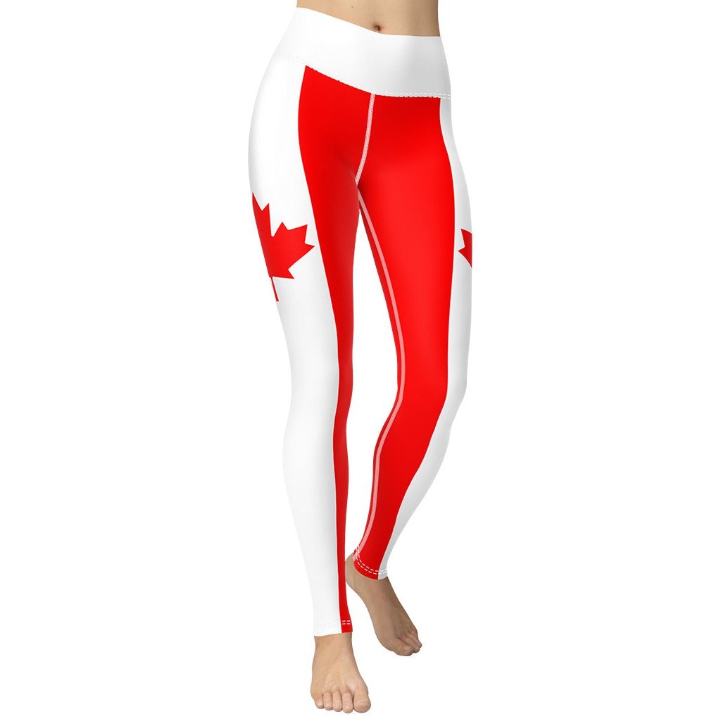 Canada Flag Yoga Leggings